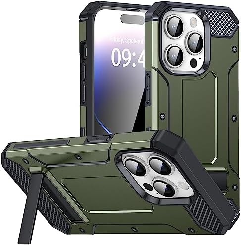 Case Tablet PC Coque de Protection Militaire Double Compatible avec iPhone 14 Pro Max avec béquille, Coque de Protection intégrale en TPU et Coque Rigide for téléphone PC Coque Mate Tablet Couverture Fiche Technique et Prix au Maroc