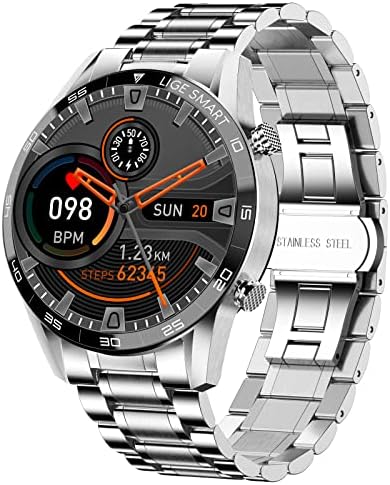 Montre Connectée Homme Appel Bluetooth,1,32'' Montre avec Fréquence Cardiaque Sommeil,10 Modes Sport Etanche IP67 Smartwatch avec Lecteur Musical Podometre Contrôle, Bracelet Connecté pour Android iOS Fiche Technique et Prix au Maroc