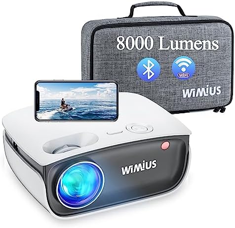 WiMiUS Mini projecteur portable avec WiFi 5G et Bluetooth, prise en charge 1080P Projecteur de film extérieur
Avis, Fiche Technique et Prix au Maroc