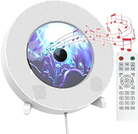 Lecteur CD Portable avec Bluetooth, Radio FM, Lecteur de CD Mural avec télécommande Infrarouge, Haut-parleurs Hi-FI intégrés, Support CD, USB, TF, entrée AUX, décoration d'intérieur
 Avis, Fiche Technique et Prix au Maroc