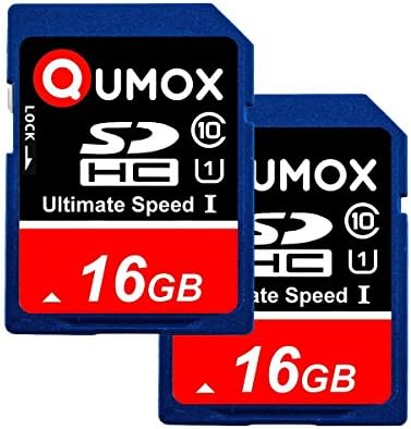 QUMOX SD HC 16 Go 16Go SDHC Class 10 UHS-I Secure Digital 16GB Carte Mémoire HighSpeed Write Speed 20MB/s Read Speed Upto 80MB/s 2pcs Pack Fiche Technique et Prix au Maroc