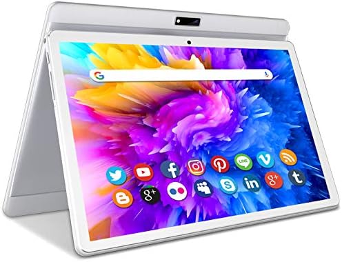 Tablette 10 pouces Android 9 HD Dual Sim Tablettes avec Quad Core, 32 Go de ROM / 128 Go d'extension, appel téléphonique 3G, WiFi, Bluetooth, double caméra, GPS, écran tactile IPS, GMS Google Certified Tablet PC, (Blanc)
 Fiche Technique et Prix au Maroc