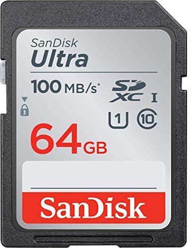 SanDisk Carte mémoire Ultra SDXC UHS-I 64 Go – 100 Mo/s, C10, U1, Full HD, carte SD – SDSDUNR-064G-GN6IN (renouvelée) Fiche Technique et Prix au Maroc