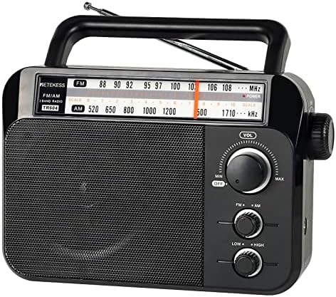 Retekess TR604 Radio Portable FM, Poste Radio Pile et Secteur, Antenne, Transistor, Enceinte, Prise Casque, pour Personnes Âgées (Noir)
 Avis, Fiche Technique et Prix au Maroc