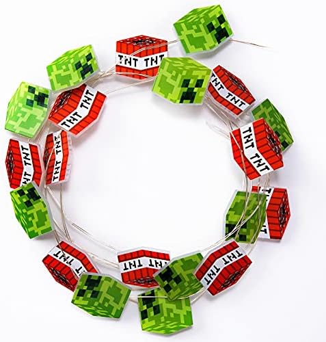 Minecraft Creeper and TNT Block LED String Lights Fiche Technique et Prix au Maroc