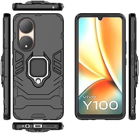 Case Tablet PC Compatible avec la Coque de téléphone Vivo Y100, étui Fin avec béquille PC et Coque en TPU avec Support. Tablet Couverture arrière (Color : Svart) Fiche Technique et Prix au Maroc