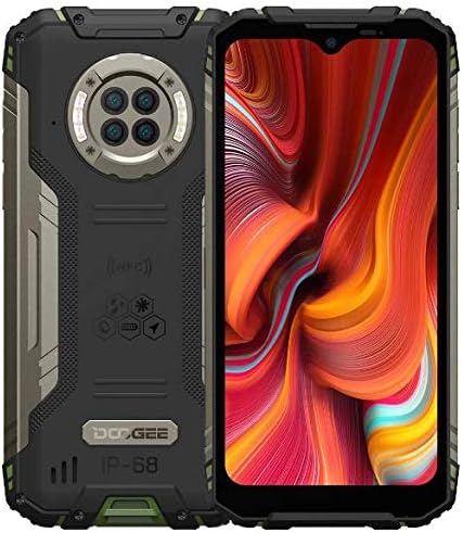 DOOGEE Smartphone Incassable IR Vision Nocturne S96 Pro, Helio G90 8Go+128Go, Caméra Quatre 48MP (Infrarouge 20MP), Téléphone Débloqué Robuste 6,22'' IP68 6350mAh (Charge sans Fil) GPS NFC Vert Fiche Technique et Prix au Maroc
