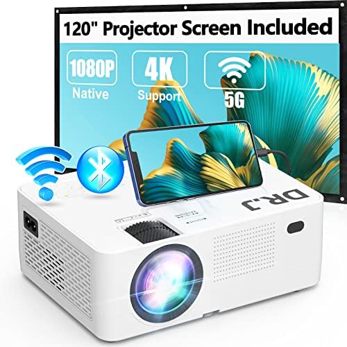 Projecteur Bluetooth WiFi 5G, projecteur Full HD natif 1080P 13000 Lumens avec écran miroir sans fil, compatible avec TV Stick/HDMI/lecteur DVD/AV pour films de théâtre [120" Projector Screen Included]
Avis, Fiche Technique et Prix au Maroc