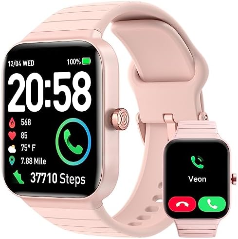 Montre Connectée Femme Appels Bluetooth, 1.8" Montre Connectée Lecteur de Musique 100 Modes Sportifs Cardiofrequencemetre SpO2 Sommeil Alexa Intégré, Smartwatch Podometre Etanche IP68 pour Android iOS Fiche Technique et Prix au Maroc