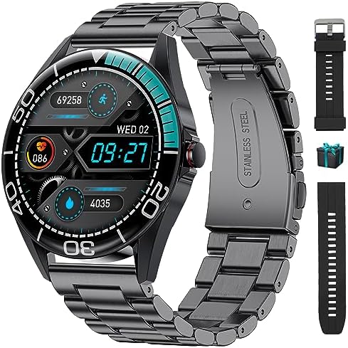 LIGE Montre Connectée Homme, 1.3'' Smartwatch Montre Intelligente avec Appel Bluetooth Moniteur de Fréquence Cardiaque Sommeil SpO2 20 Modes Sportifs, IP67 Étanche Podomètre pour Android iOS, Noir Fiche Technique et Prix au Maroc
