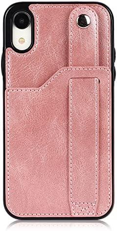 GUODONG Case Tablet PC for IPhone XR Cuir Wallet Téléphone Tableau Stand Strap Strap Téléphone Étui De Téléphone À Bracelet Réglable Strap De Poignet for IPhone XR Tablet Couverture arrière Fiche Technique et Prix au Maroc