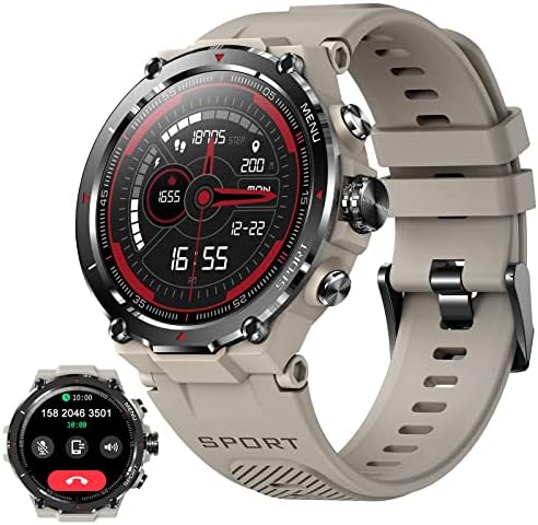 Montre Connectée Homme Militaire avec Appel Bluetooth 1,32'' HD Smartwatch Sport Extérieure Montre Tactique Fitness avec Fréquence Cardiaque Tensiomètre SpO2 Podometre Smart Watch pour Android iOS Fiche Technique et Prix au Maroc
