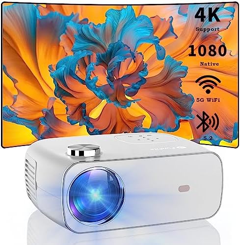 Projecteur avec WiFi 5G et Bluetooth, Projecteur portable FunFlix 18 000 lumens Natif 1080P Full HD, Mini projecteur de film compatible avec smartphone, HDMI, USB, AV pour projecteur de cinéma maison, Blanc
Avis, Fiche Technique et Prix au Maroc
