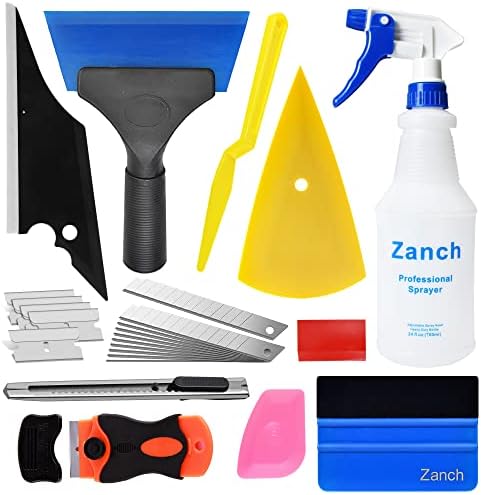 Zanch Kit de Teinture pour Vitres de Voiture Kit d'application de Teinte pour Vitres de Voiture, Vitre Teintée Voiture avec Grattoir à Raclette pour Film Teinté Voiture Fiche Technique et Prix au Maroc