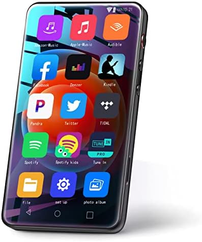 MYMAHDI 80GB Lecteur MP3 avec Bluetooth et WiFi,4"Music Player Touch Screen with Spotify,Pandra,Android Streaming MP3 lecteur avec audible, lecteur HiFi MP4 avec haut-parleur et Deezer,support Max 1TB
 Avis, Fiche Technique et Prix au Maroc