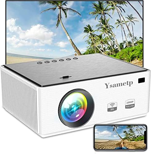 Vidéoprojecteur 5G WiFi Bluetooth Projecteur Projector, Full HD 1080P Projecteur Cinéma 4K 8500L Oudoor Mini Projecteur Portable Compatible avec TV Stick Ordinateur Portable Tablette PCAvis, Fiche Technique et Prix au Maroc