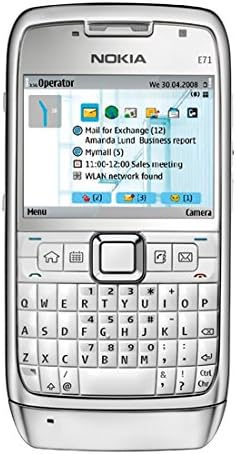 Nokia E71 white steel Fiche Technique et Prix au Maroc
