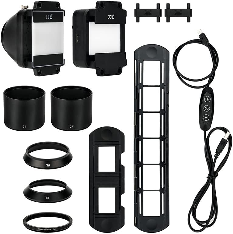 JJC - Adaptateur de numérisation de Film ES-2 avec Ensemble de lumière LED USB 6500K, Scanner de Copie de Film négatif Convertit Les négatifs 35 mm en JPEG numérique Fiche Technique et Prix au Maroc