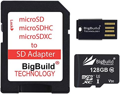 BigBuild Technology 128 Go U3 100 Mo/s Ultra Rapide microSD Carte mémoire pour Mobile de Oppo A15/A15s, A16/A16e/A16K/A16s, A36, A53, A54/A54s, A55/A55s, A56 Fiche Technique et Prix au Maroc