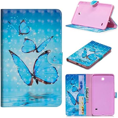 ShuiSu Étui à rabat pour Samsung Galaxy Tab 4 7.0 SM-T230, beau motif 3D en cuir PU souple silicone fermeture magnétique béquille portefeuille poches cartes coque de protection -O63 Fiche Technique et Prix au Maroc
