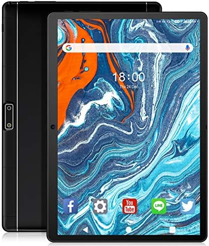 Tablette Tablette Android 10,1 pouces, processeur Quad-Core 32 Go de stockage, double caméra, emplacement pour carte SIM, WiFi, Bluetooth, GPS, extension de 128 Go et prise en charge des appels téléphoniques 3G, écran IPS Full HD (noir)
 Fiche Technique et Prix au Maroc