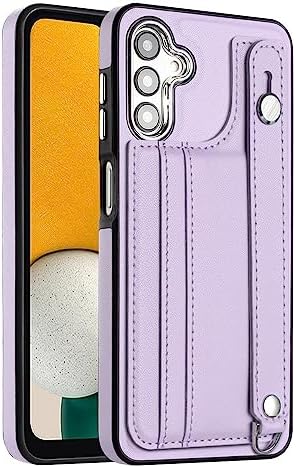 Case Tablet PC Étui portefeuille for Samsung Galaxy A14 5G, dos en cuir PU souple + doublure en microfibre douce anti-rayures avec bracelet réglable, béquille, housse de protection antichoc résistante Fiche Technique et Prix au Maroc