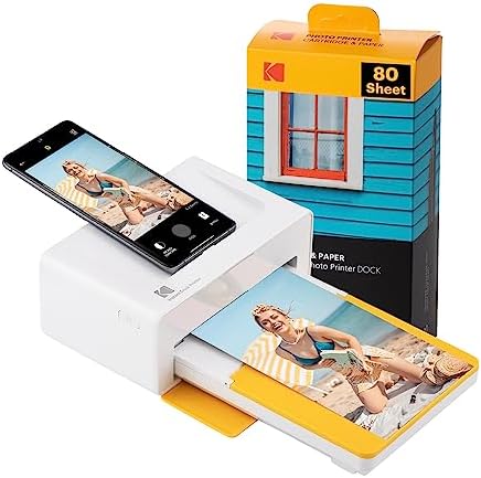 KODAK Dock Plus 4PASS Imprimante Photo (10x15cm) + Paquet avec 90 Feuilles Fiche Technique et Prix au Maroc