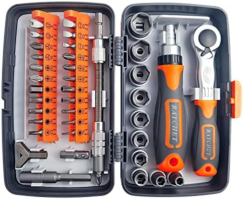 38 en 1 Ensemble Complet D'outils de Réparation de Maisons, Boite à Cliquet Tournevis Multifonction, Coffret Tournevis Cle a Cliquet Coffret, pour Meubles, Voiture, Électronique (1) Fiche Technique et Prix au Maroc