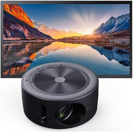 Mini Projector, Full HD 1080P Portable Projector, LED Video Projector for Home Theater, Portable Outdoor Movie Projector C𝐨mpatible with HDMI, USB, TV Boxes, Laptop Fiche Technique et Prix au Maroc