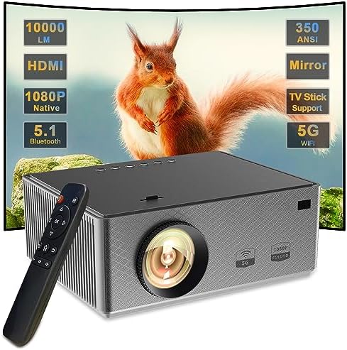 Amusez - Vous Partout avec Le Puissant Projecteur 1080P Natif Full HD Portable Mini WiFi Bluetooth -Wtonisy Projecteur 300 ANSI LumensAvis, Fiche Technique et Prix au Maroc