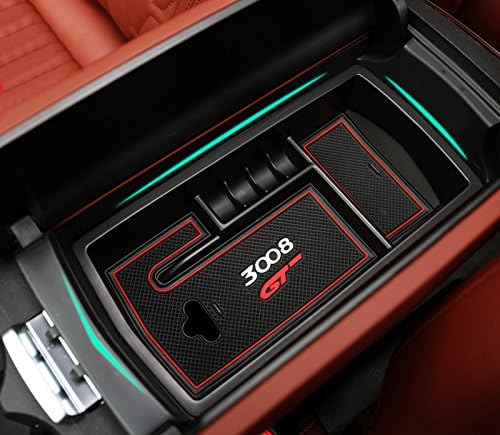 pour 3008 GT 2017-2022 Intérieur Noir Console Central Voiture Accoudoir Boîte de Rangement Support Plateau Accessoires Auto Fiche Technique et Prix au Maroc