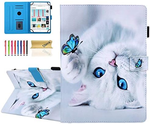 Dteck Étui Universel pour Tablette 7,5-8,5 Pouces - Étui Portefeuille en Cuir PU pour iPad Mini 7,9"/Samsung Tab/Kindle Fire/Lenovo Tab/Android 8,0 Pouces/Huawei MediaPad 8" 8,4" Tablette-Chat et Papillon
 Fiche Technique et Prix au Maroc