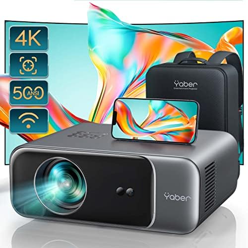[Auto Focus] Projecteur YABER Pro V9 4K avec WiFi 6 et Bluetooth 5.2, projecteur de film d'extérieur 500 ANSI natif 1080p, trapèze 6D automatique et zoom 50%, projecteur de cinéma maison pour téléphone/TV Stick/PC
Avis, Fiche Technique et Prix au Maroc
