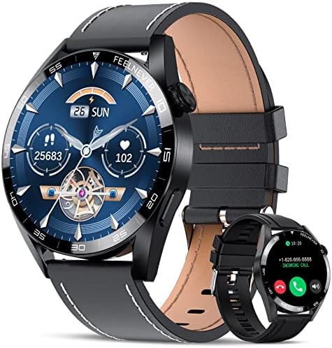 Montre Connectée Homme avec Appel Bluetooth, 1,32'' HD Écran Tactile Smartwatch Homme avec Fréquence Cardiaque Moniteur de Sommeil 9 Modes Sportifs, IP67 Étanche Podomètre Montre pour iOS Android Noir Fiche Technique et Prix au Maroc