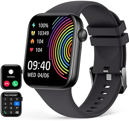 HOETEK Montre Connectée Femme Homme, 1,95" HD Repondre Appel Montre Connectée, Montre Intelligente avec Moniteur de Fréquence Cardiaque,de Sommeil, IP67 étanche, Smartwatch Compatible iOS Android Fiche Technique et Prix au Maroc