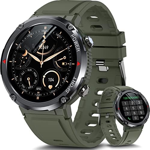 HOFIT Montre Connectée Homme avec Appels Bluetooth, Smartwatch de Fitness avec écran Tactile HD 1,6", Fréquence Cardiaque et Moniteur de Sommeil, Bracelet Connecté, Cadeaux pour Hommes Fiche Technique et Prix au Maroc