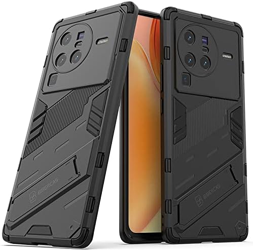 XYYDS Coque pour Vivo X80 Pro, Coque Antichoc avec Fonction de Support Vertical et Horizontal, [TPU+PC] Etui Housse de Protection Rigide - Noir Fiche Technique et Prix au Maroc
