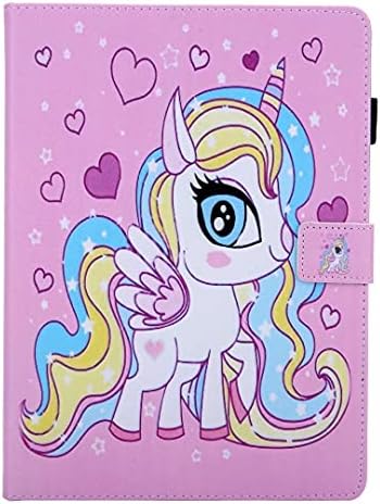 Coque pour Samsung Galaxy Tab A7 Lite 8.7" 2021 (SM-T220/T225/T227), PU Cuir Flip Housse Tablette Étui Cover Case Support Coque de Tablet avec Porte-Cartes Portefeuille Magnétique Ange Licorne Fiche Technique et Prix au Maroc