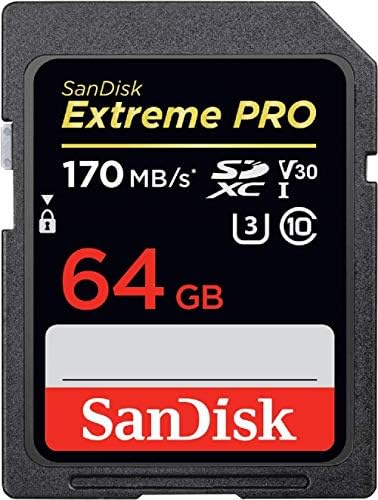 SanDisk 64 Go Extreme PRO SDXC, carte mémoire, jusqu'à 170 MB/s UHS-I Classe 10, U3, V30 Fiche Technique et Prix au Maroc