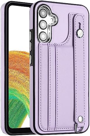 Case Tablet PC Étui portefeuille for Samsung Galaxy A34 5G, dos en cuir PU souple + doublure en microfibre douce anti-rayures avec bracelet réglable, béquille, housse de protection antichoc résistante Fiche Technique et Prix au Maroc