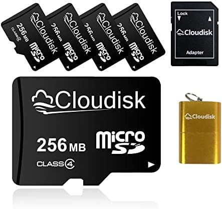 Cloudisk Lot de 5 Cartes Micro SD avec Adaptateur Micro SD Lecteur de Carte mémoire Vente en Vrac (256MB) Fiche Technique et Prix au Maroc
