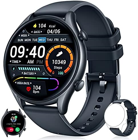 Montre Connectée Homme avec Appels Bluetooth: Etanche Smartwatch Montre Intelligente Homme 1.32" Sport Fitness Tracker avec Tensiometre Fréquence Pédomètr Cardio Sommeil Moniteur pour Android iOS noir Fiche Technique et Prix au Maroc