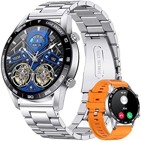 SIEMORL Montre Connectée Homme avec Appels Bluetooth, 1,39'' smartwatch avec Moniteur de Fréquence Cardiaque Montre Intelligente Fitness 100+ Modes Sportifs Montre Connecté Podomètre Bracelet Fiche Technique et Prix au Maroc