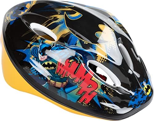DC Comics Casque vélo Enfant Batman 52-56 cm Super-héros Homme Chauve-Souris sécurité Protection, Noir/Jaune, S Avis, Fiche Technique et Prix au Maroc