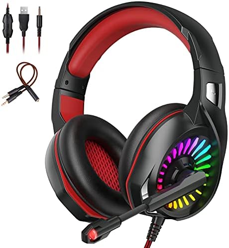 ELEHOT-Store Casque Gamer PS4 Micro Casque Gaming Casque de Jeu avec Microphone Antibruit Flexible et RGB LED 3.5mm Jack pour PC PS4 Switch Xbox Avis, Fiche Technique et Prix au Maroc