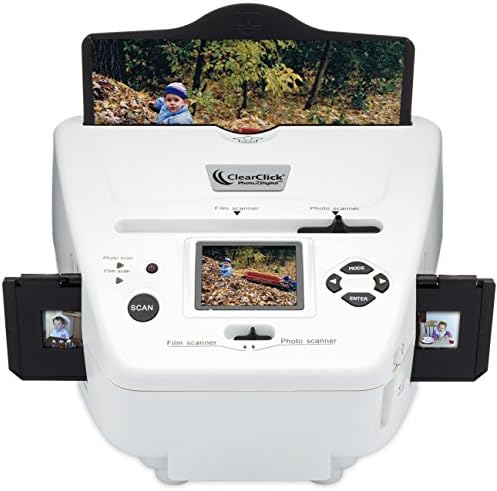 ClearClick Scanner photo numérique pour photos, diapositives et films avec carte mémoire 4 Go et logiciel d'édition de photos Fiche Technique et Prix au Maroc