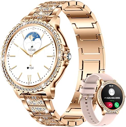 LIGE Montre Connectée Femme avec Appels Bluetooth, 1,32" Fitness Tracker Moniteur de Fréquence Cardiaque/SpO2/Sommeil/, Montre Intelligente 20 Modes Sportifs, IP67 Smartwatch pour Android IOS, Or Rose Fiche Technique et Prix au Maroc
