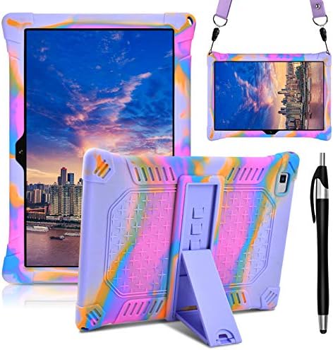 DETUOSI Coque en silicone pour Teclast M40 Plus/M40 avec stylet et bandoulière, étui multi-angle, housse de protection souple et légère pour Teclast P20S/ P20HD/ 8Pritom Tronpad L10, Rose et violet
 Fiche Technique et Prix au Maroc