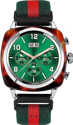 Fsdibst Montre Connectée Femme Homme avec Appel Bluetooth, 1,2" Amoled Montre Connectée Ronde,100+ Modes Sport, Podometre, Fréquence Cardiaque, Oxymètre, Moniteur Sommeil pour Android iOS (Argent) Fiche Technique et Prix au Maroc