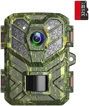 Coolifepro Caméra de Chasse 24MP HD Angle d'Induction 90° Caméra de Chasse Nocturne Distance de Déclenchement 20m 850nm LEDs Piege Photo avec Carte 32 Go Fiche Technique et Prix au Maroc